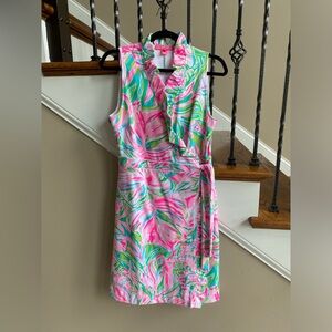 Lilly Pulitzer Floral Ruffle Wrap Dress